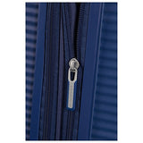 AMERICAN TOURISTER Soundbox - Spinner 55/20 Expandable Suitcase, 55 cm, 35.5 liters, Blue (Midnight Navy)