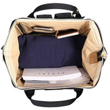 Himawari Travel School Backpack with USB Charging Port 15.6 Inch Doctor Work Bag for Women&Men College Students(H900d-L SB Black)