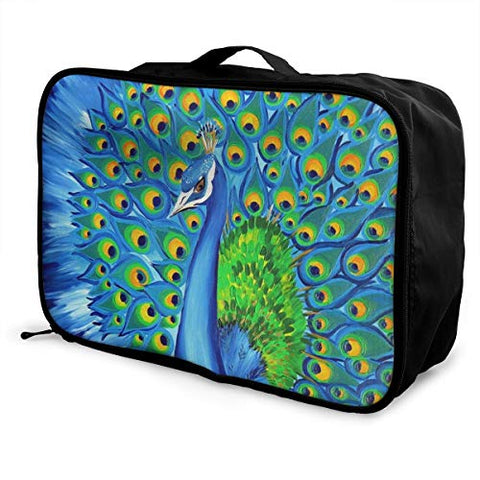 Travel Lightweight Waterproof Foldable Storage Carry Luggage Duffle Tote Bag - Colourful Wild