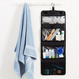 Amazonbasics Tri-Fold, Expandable Cosmetics And Toiletry Organizer/Travel Bag With Hanging Hook