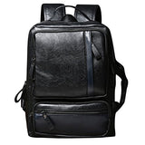 Berchirly Mens Women Bookbag Vintage Large Laptop Backpack for school Travel Rucksack Black