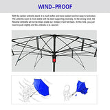 Spar. Saa Double Layer Inverted Umbrella With C-Shaped Handle, Anti-Uv Waterproof Windproof
