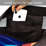 Ocim XXL Mesh Beach Bag, Extra Large Oversized Tote Bag with Zipper and Pockets