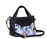 Aimee Kestenberg Jillian Black Leather Crossbody, Woven Rope Digital