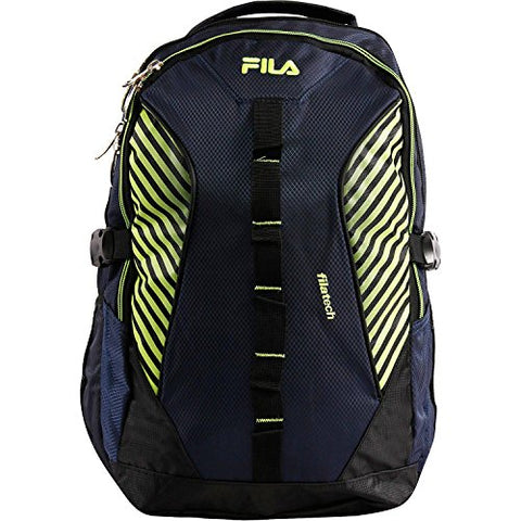 Fila Hunter Laptop Backpack, BLUE/NEON One Size