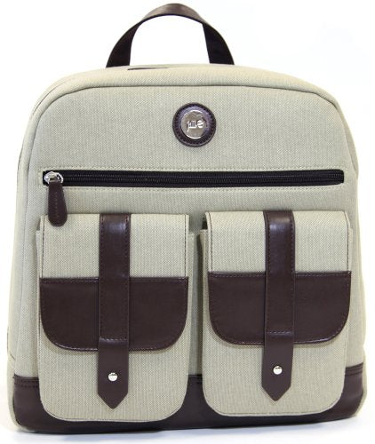 Jill-E Designs Backpack With 13" Padded Laptop Pocket For Cameras, Tan (419330)