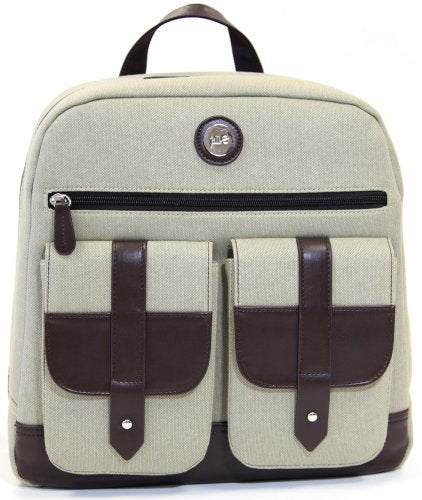 Jill-E Designs Backpack With 13" Padded Laptop Pocket For Cameras, Tan (419330)