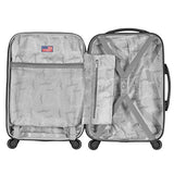 Olympia Apache Ii 21" Carry-On Spinner, Black+Black