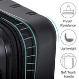 Merax 3 Pcs Luggage Set Expandable Hardside Lightweight Spinner Suitcase with TSA Lock [Upgraded Version], Black