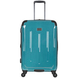 Ben Sherman Cambridge 24" Hardside Expandable Lightweight 4-Wheel Spinner Checked Luggage, Teal