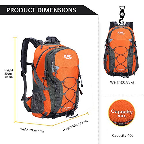 Diamond Candy Hikingrugzak 40L waterdichte Wandelrugzak met Diamond Candy Hikingrugzak 40L waterdichte Wandelrugzak met