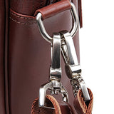 Men's Laptop Bag, Berchirly 15-inch Retro Leather Briefcase Lawyer Office Handbag Computer Shoulder