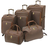 London Fog Kensington 21 Inch Expandable Spinner Carry-On, Bronze, One Size