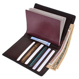 Zlyc Genuine Leather Travel Passport Holder Wallet Purse Case Card Cover
