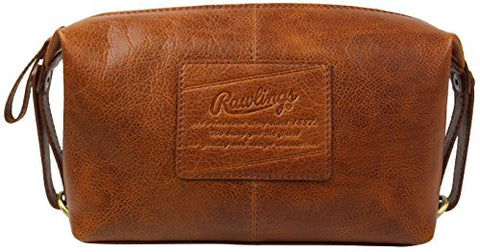 Rawlings Men'S Leather Travel Kit, Brown