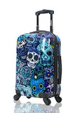 Carry-On Cabin Luggage 55X35X20 Suitcase 20 Inch Approved Lightweight 4 Wheel Hard Case Kids
