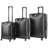 The Set Of Classic Black Triforce Oxford Collection Hardside 3-Piece Spinner Luggage Set