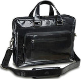 Mancini Bridge Single Compartment 15.6'' Laptop/Tablet Briefcase Black