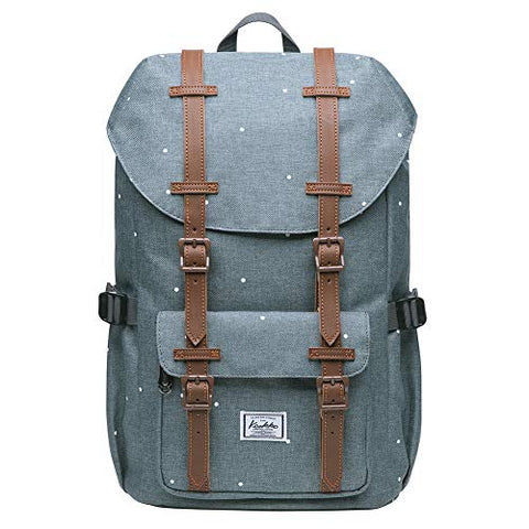 KAUKKO Laptop Outdoor Backpack, Travel Hiking& Camping Rucksack Pack, Casual Large College School Daypack, Shoulder Book Bags Back Fits 13" Laptop & Tablets Mini Size(7greypoint)