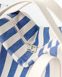 BAGGU Women's Weekend Bag, Roomy and Durable Canvas Carry-on Travel Tote, Summer Stripe