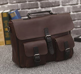 Berchirly Large Capacity Casual Men PU Leather Backpack Messenger Shoulder bags Daypack Handbag