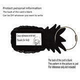 Unique Luggage Tag [3 Pack] Travel Pineapple Ice Cream Drink Bag Identify Label