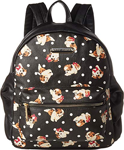 Betsey Johnson Women's Side Bow Backpack Black/Multi One Size