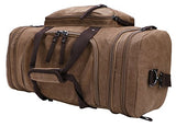 Large Capacity Canvas Unisex Travel Duffel Bag Shoulder Handbag Weekend Bag w/ Strap