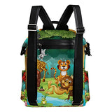 Colourlife Animal Forest Stylish Casual Shoulder Backpacks Laptop School Bags Travel Multipurpose