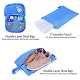 G4Free 9 Set Packing Cubes - Water Resistant Mesh Travel Luggage Accessories Packing Organizer with