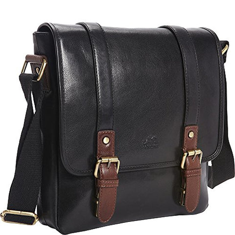 Mancini Leather Goods RFID Secure Tablet Bag (Black)