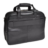 Check-Point Friendly Wheeled Laptop Case, Leather, 15.6" in, Black - Midway | Mcklein - 86605