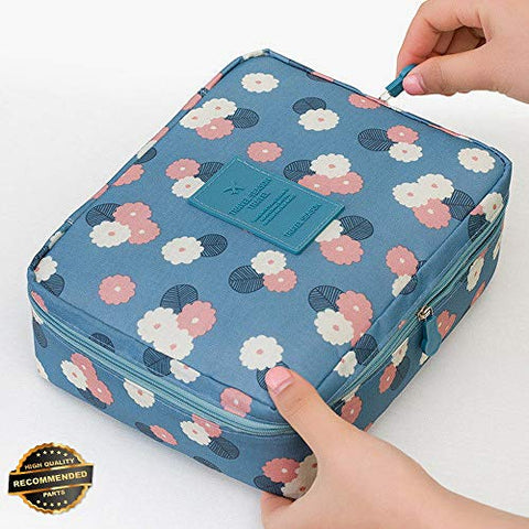 Gatton Portable Travel Makeup Toiletry Case Pouch Flower Organizer Cosmetic Bag New | Style