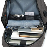 AUGUR Business Laptop Backpack, Anti Theft Slim Travel Computer Backpack with USB Charging Port,