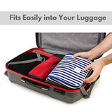 7Senses Hanging Toiletry Bag - Large Capacity Travel Bag for Women and Men - Toiletry Kit, Cosmetic Bag, Makeup Bag - Travel Accessories,Navy Blue