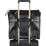 Aimee Kestenberg Women's 15" Single Compartment Wheeled with RFID Laptop Tote, Black One Size