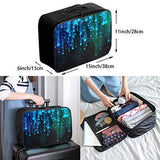 Travel Lightweight Waterproof Foldable Storage Carry Luggage Duffle Tote Bag - Black And Blue