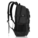 Kaka Terylene Fabric Backpack For 17-Inch Laptops Black New