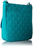 Vera Bradley Women's Double Zip Mailbag mf, Turquoise Sea