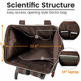 Retro Canvas Backpack Doctor Bags,Berchirly Travel Rucksack School Bookbag Laptop Bag