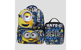 Despicable Me Big Boy'S Despicable Me 16" Backpack, Lunch Tote, Pencil Case Accessory, Black, 16