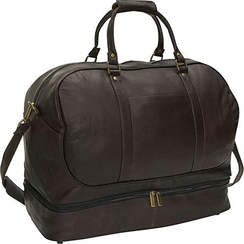 David King & Co. Duffel With Bottom Compartment, Cafe, One Size