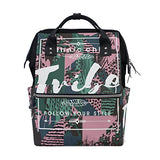 Large Capacity Backpack Boho Chic Ethnic Style Durable Mom Diaper Nappy Bag