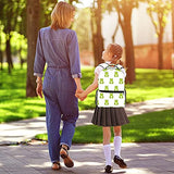 LORVIES Cute Cartoon Green Frogs Lightweight School Classic Backpack Travel Rucksack for Girls Women Kids Teens