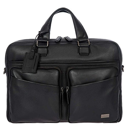 Bric's Torino Leather Laptop|Tablet Business Briefcase, Black One Size