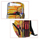LORVIES Ladybird On The Sunflower School Bag for Student Bookbag Women Travel Backpack Casual Daypack Travel Hiking Camping