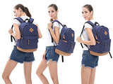 Samgoo Unisex Packable Lightweight Canvas College Backpacks Travel Hiking Laptop Backpack