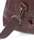 Barbour Medium Travel Explorer Leather Bag - Dark Brown