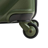 Travelers Choice Gilmore 2-Piece Expandable Hardside Luggage Set with Push-Button Handle, Green, Olive