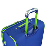 U.S Traveler Alamosa 6-Piece Luggage Set - 3 Spinners And 3 Packing Cubes - Royal Blue